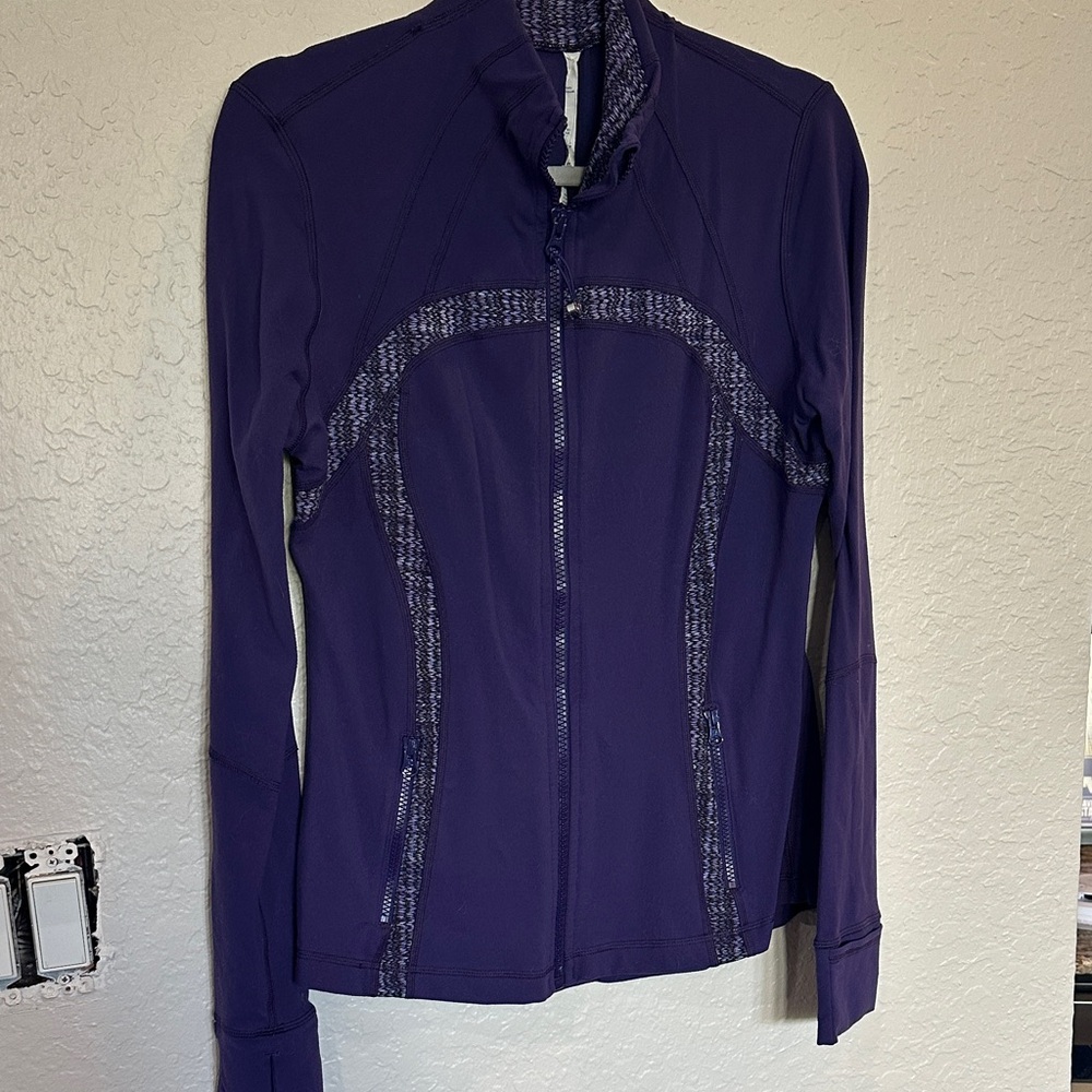 Purple Zip-Up define Jacket size 12